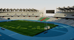 Zayed Sports City Stadium - Abu Dhabi 3D model
