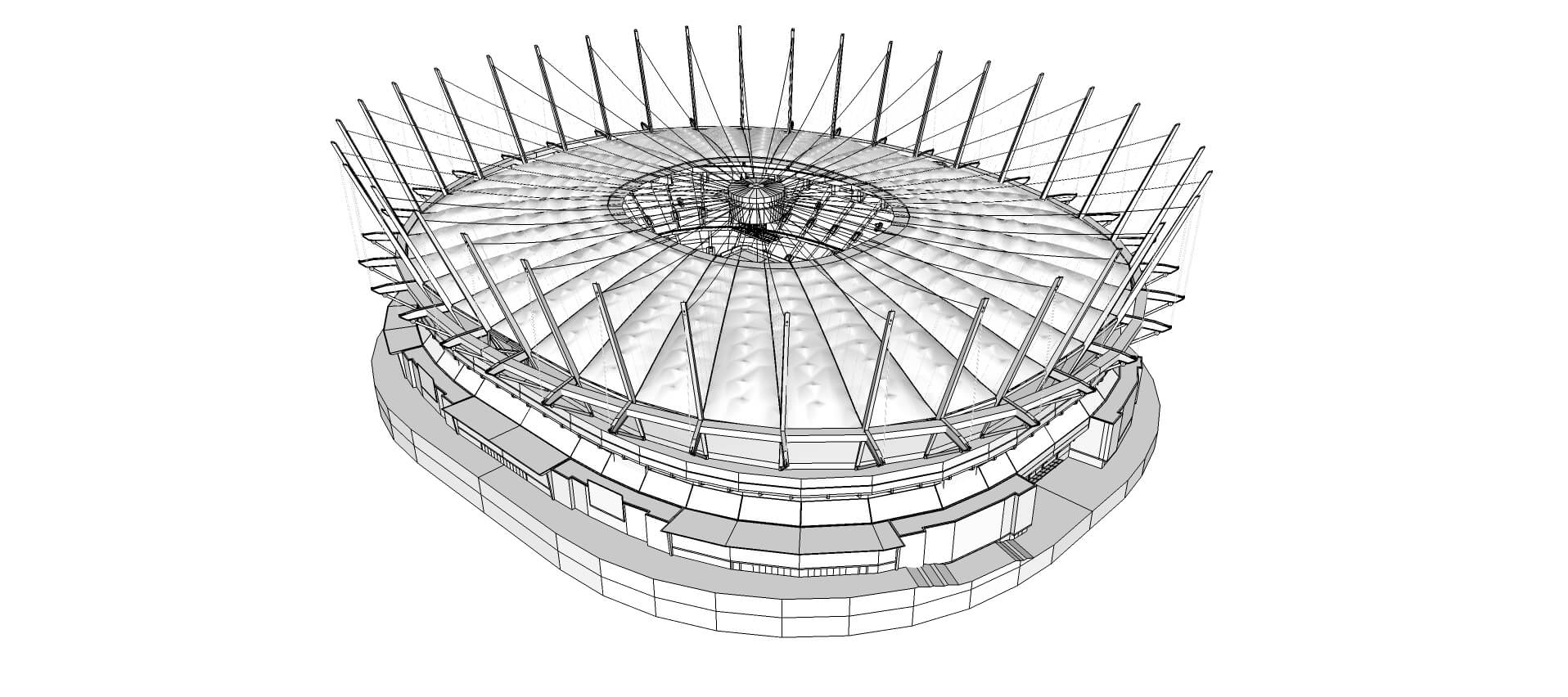 BC Place Stadium - Vancouver - Canada 3D model – Genius&Gerry