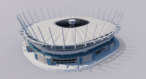 BC Place Stadium 3D Model – Vancouver Stadium Replica