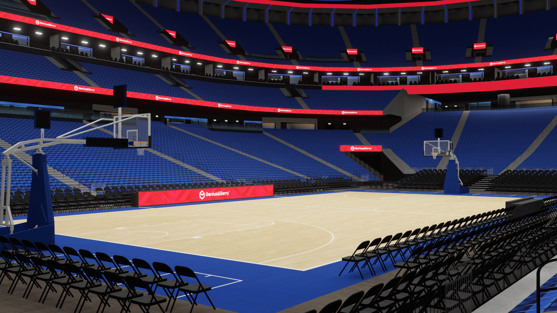 Basketball Arena Stadium 3D model – Genius&Gerry