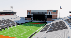Boone Pickens Stadium - Oklahoma University Stadium USA 3D model