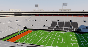 Boone Pickens Stadium - Oklahoma University Stadium USA 3D model