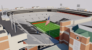 Boone Pickens Stadium - Oklahoma University Stadium USA 3D model