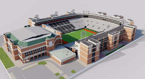 Boone Pickens Stadium - Oklahoma University Stadium USA 3D model
