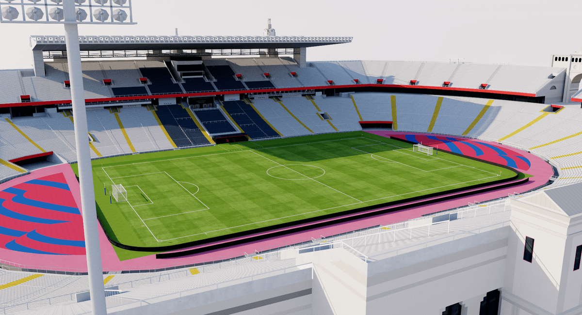 Estadi Olimpic Lluis Companys - Barcelona 2023 3D model – Genius&Gerry