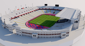 Estadi Olimpic Lluis Companys - Barcelona 2023 3D model