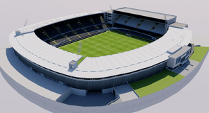 Estadio Dom Alfonso Henriques, Vitoria Guimaraes 3D Model UEFA Stadium