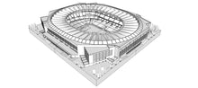 Load image into Gallery viewer, La Cartuja Estadio Sevilla Betis La Roja 3d model 3d free 3d stadium selección copa del rey
