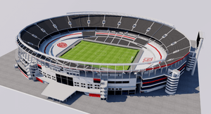 Estadio Monumental River Plate Buenos Aires Argentina replica 3d stadium 3d model