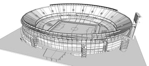 Estadio Monumental River Plate Buenos Aires Argentina replica 3d stadium 3d model