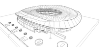 Load image into Gallery viewer, Estadio Riyadh Air Metropolitano - Atlético de Madrid 3D model
