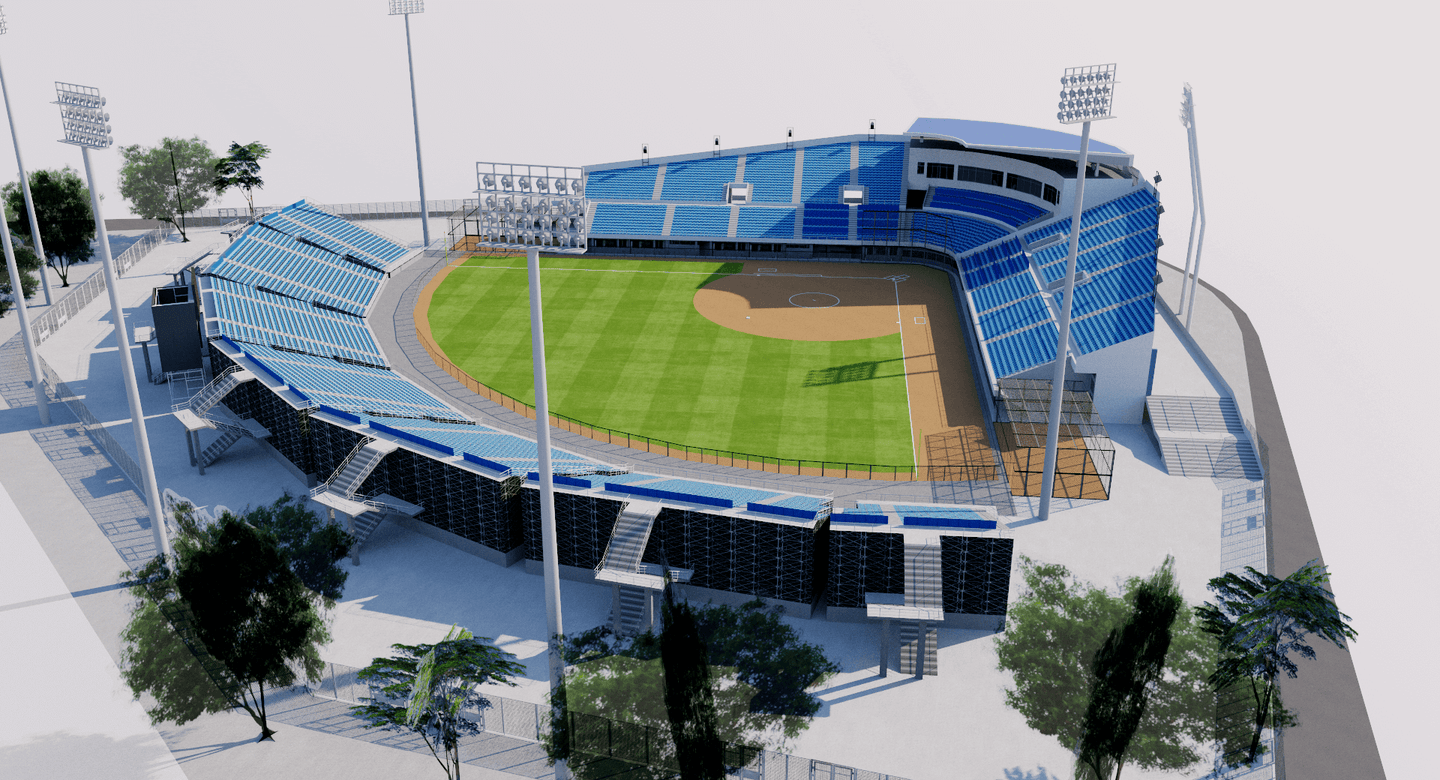 Fengtai_Softball Field Stadium beijing china baseball fx  olympic 3d geniusandgerry