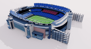 Gillette Stadium 3D model – New England Patriots NFL stadium