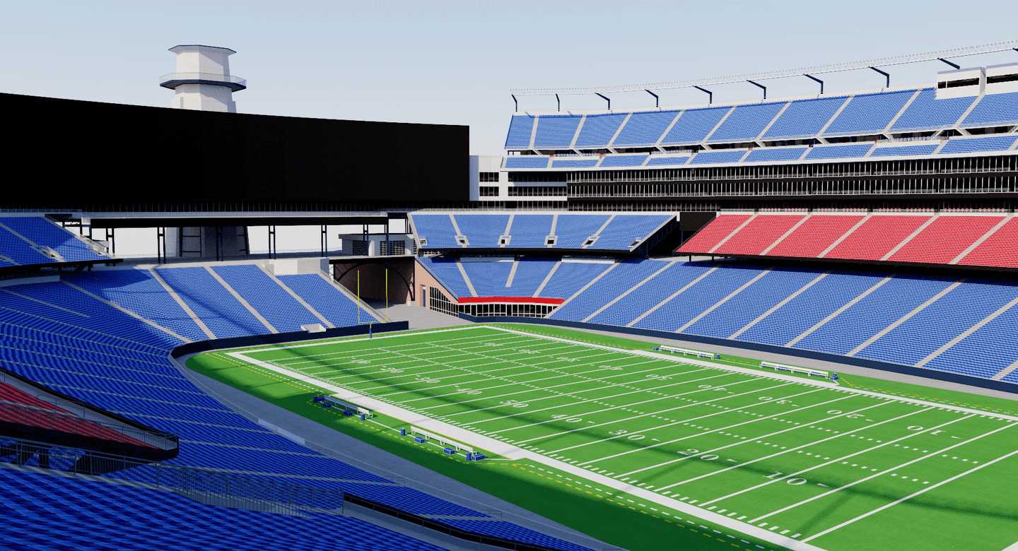 Gillette Stadium 3D model – New England Patriots NFL stadium