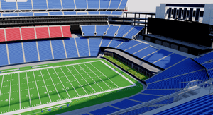 Gillette Stadium 3D model – New England Patriots NFL stadium