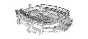 Gillette Stadium 3D model – New England Patriots NFL stadium