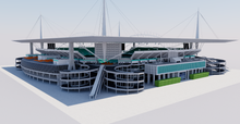 Load image into Gallery viewer, Hard Rock Stadium - Tennis - Miami USA 3D model
