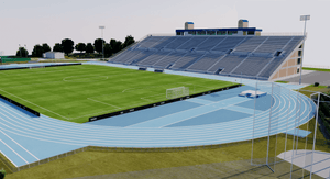 Hodges Stadium North Florida University Jacksonville USA 3D model