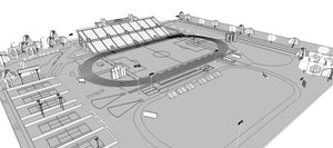Hodges Stadium North Florida University Jacksonville USA 3D model