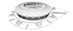 King Abdullah Sports City - Saudi Arabia 3D model