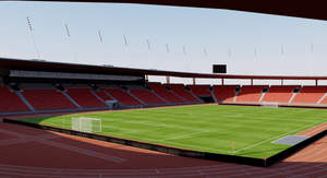 Letzigrund Stadium Zurich Switzerland football soccer athletics render