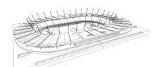 Load image into Gallery viewer, Letzigrund Stadium Zurich Switzerland football soccer athletics render
