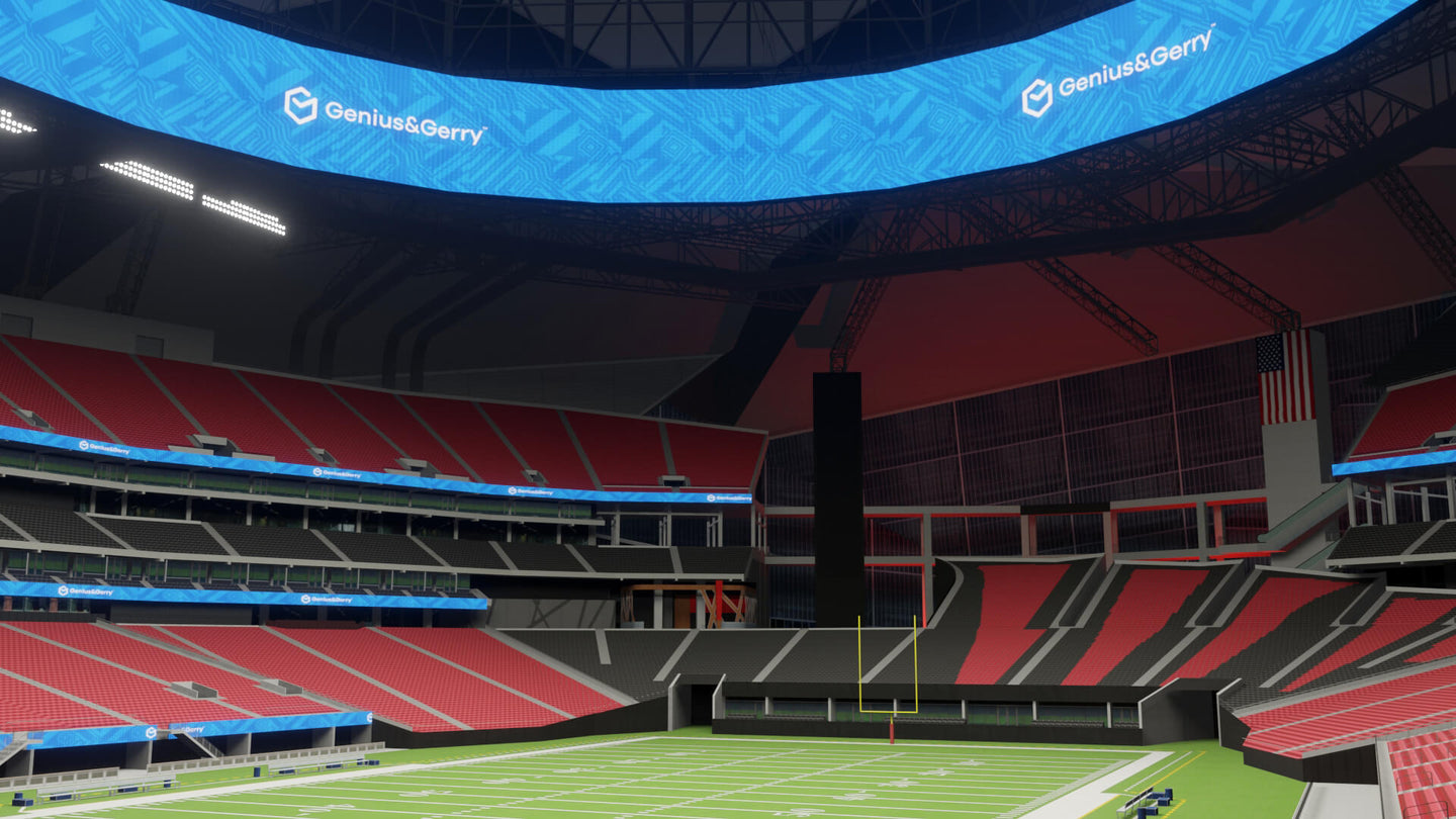 Atlanta Stadium 3D Replica - NFL Retractable Roof Model