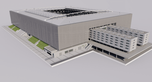 Merkur Spiel-Arena - Fortuna Dusseldorf - Germany 3D model