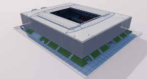 Merkur Spiel-Arena - Fortuna Dusseldorf - Germany 3D model