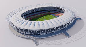 National Athletics Centre Budapest Hungary 3D model