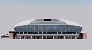 Everton FC Stadium 3D Model Liverpool Replica