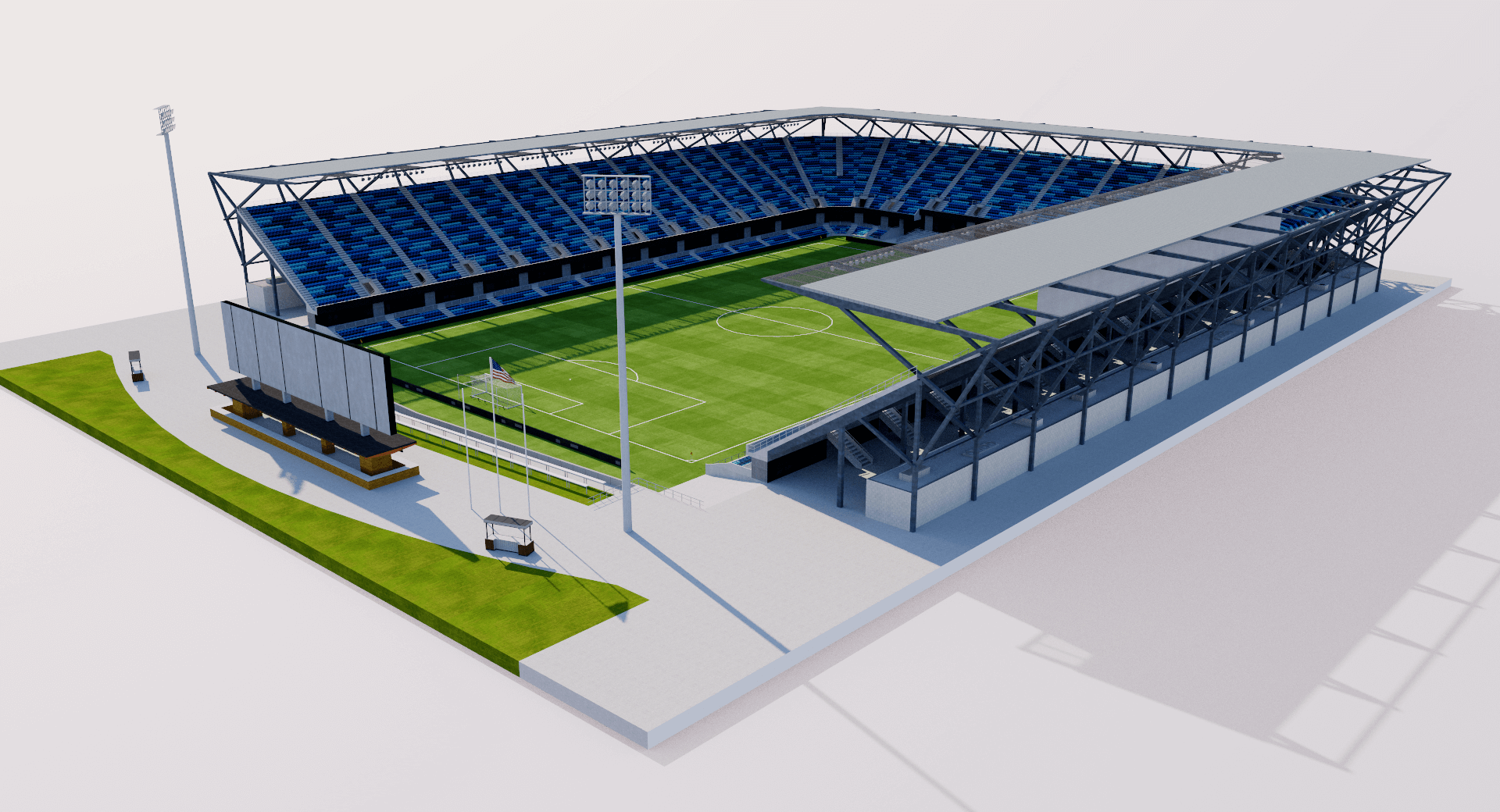 PayPal Park - San Jose Earthquakes Stadium - USA 3D model