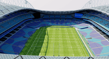 Load image into Gallery viewer, Stadium Australia in Sydney, Australia, home of South Sydney Rabbitohs, Australia national rugby team and Socceroos, detailed 3D stadium model showing the multi-purpose sports arena, exterior architecture, seating bowl and sports complex, created by Genius&amp;Gerry for 3D visualization, broadcast graphics, virtual production, VR, AR and architectural projects.
