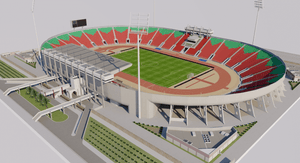 sultan qboos sports complex stadium 3D Oman