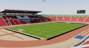 sultan qboos sports complex stadium 3D Oman