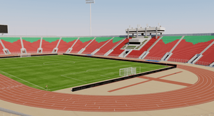 sultan qboos sports complex stadium 3D Oman
