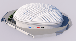 Tokyo Dome Japan 3D Model – Stadium Rendering baseball digital vizrt
