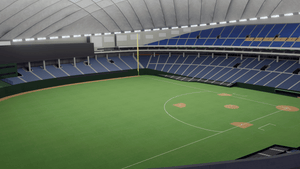Tokyo Dome Japan 3D Model – Stadium Rendering baseball digital vizrt