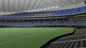 Tokyo Dome Japan 3D Model – Stadium Rendering baseball digital vizrt