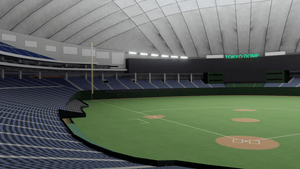 Tokyo Dome Japan 3D Model – Stadium Rendering baseball digital vizrt
