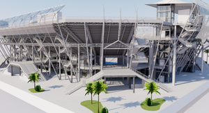 Arena GNP Seguros - Acapulco Mexico 3D model