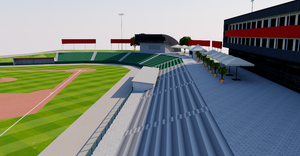 Armin Wolf Arena - Germany Baseball 3D model