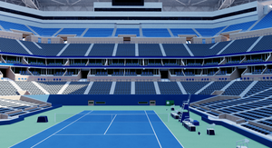 Arthur Ashe Stadium - US Open New York 3D model