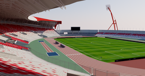 Bahrain National Stadium 3D model