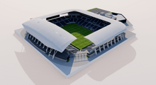 Load image into Gallery viewer, Banc of California Stadium - Los Angeles 3D model
