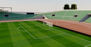 Bislett Stadium - Norway 3D model