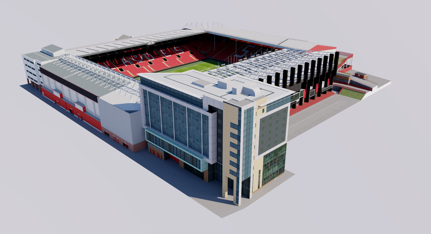 Bramall Lane Stadium - Sheffield England 3D model