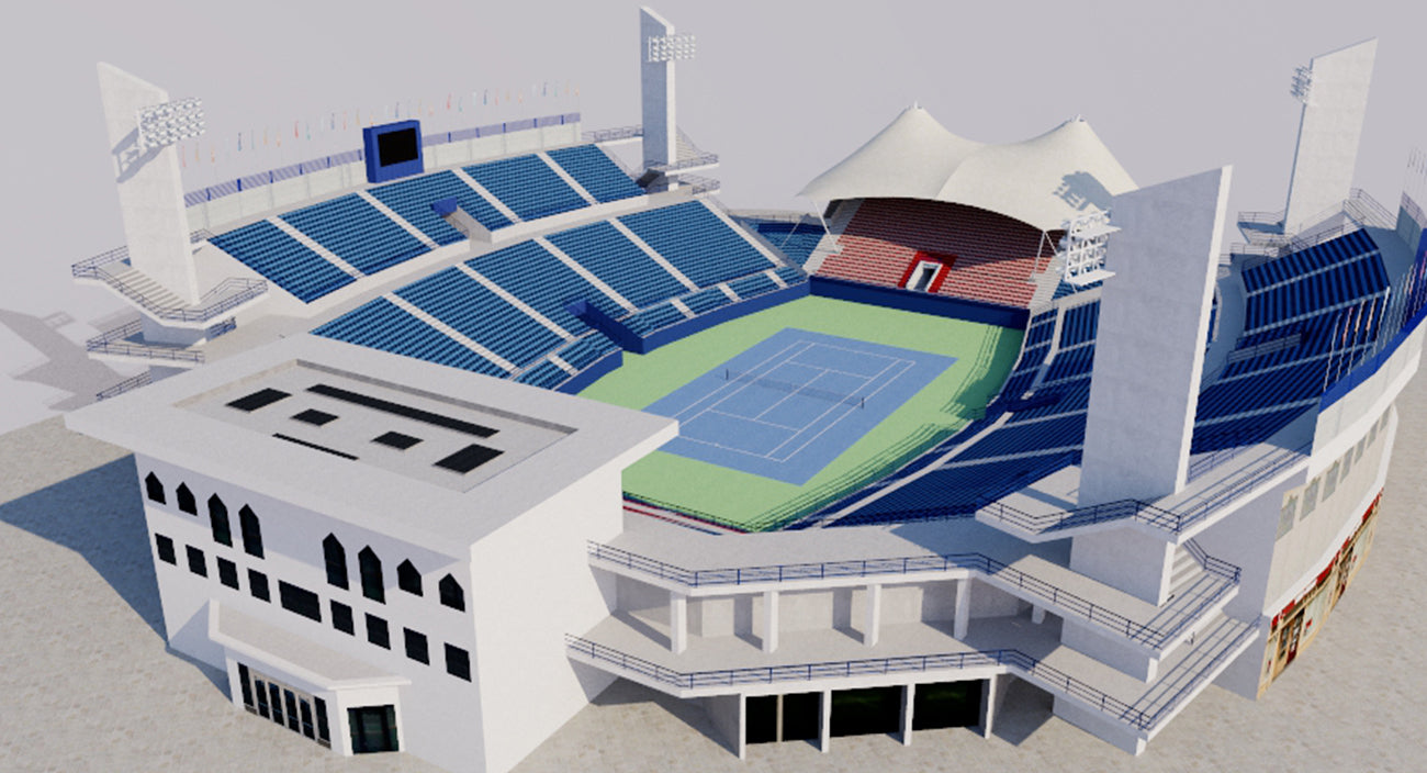 Dubai Tennis Stadium 3D model