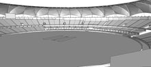 Load image into Gallery viewer, Dubai International Cricket Stadium - UAE 3D model
