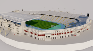 Estadi Olímpic Lluís Companys - Barcelona 3D model